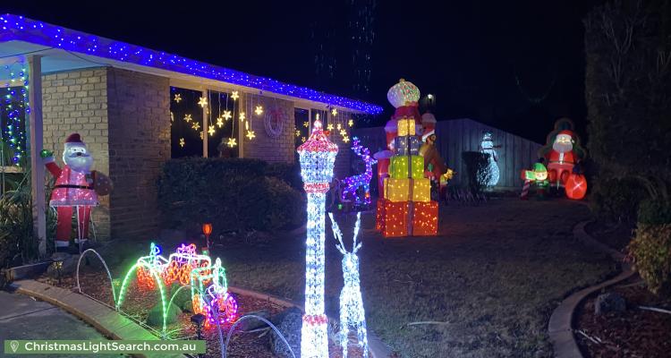 Christmas Light display at 19 Granite Drive, Langwarrin