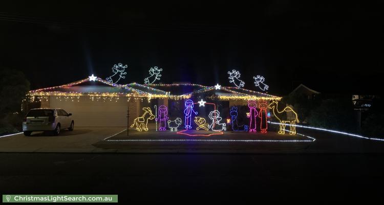 Christmas Light display at 23 Adelaide Circle, Craigie