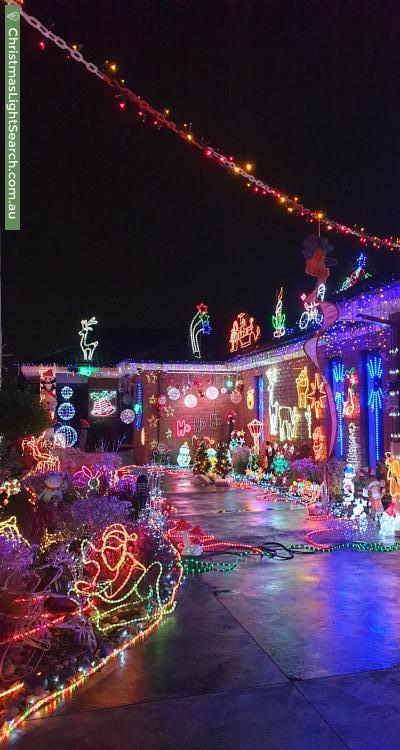 Christmas Light display at 9 Middlesex Court, Cranbourne North