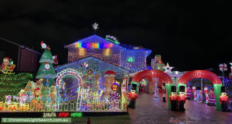 Christmas Light display at 64 Chatsworth Road, Saint Clair